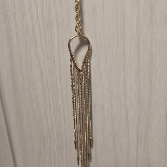 Chloe + Isabel Toujours Faux Lariat Gold Necklace - Picture 6 of 8